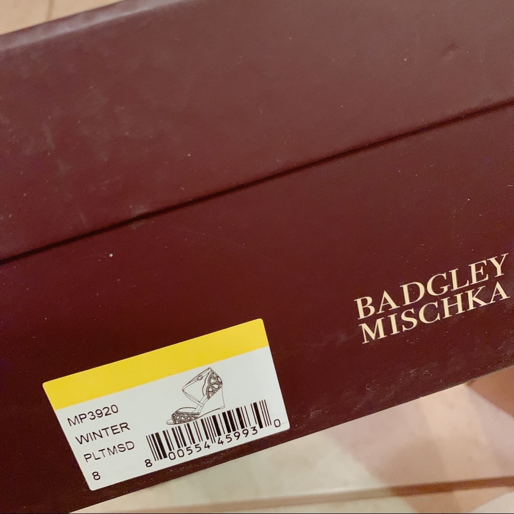 Badgley Mischka WINTER EMBELLISHED WEDGE SHOE - Picture 7 of 7